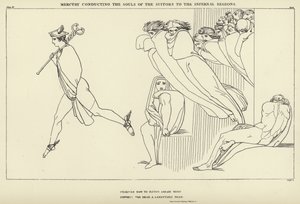 Mercure conduisant les âmes des prétendants aux régions infernales - John Flaxman